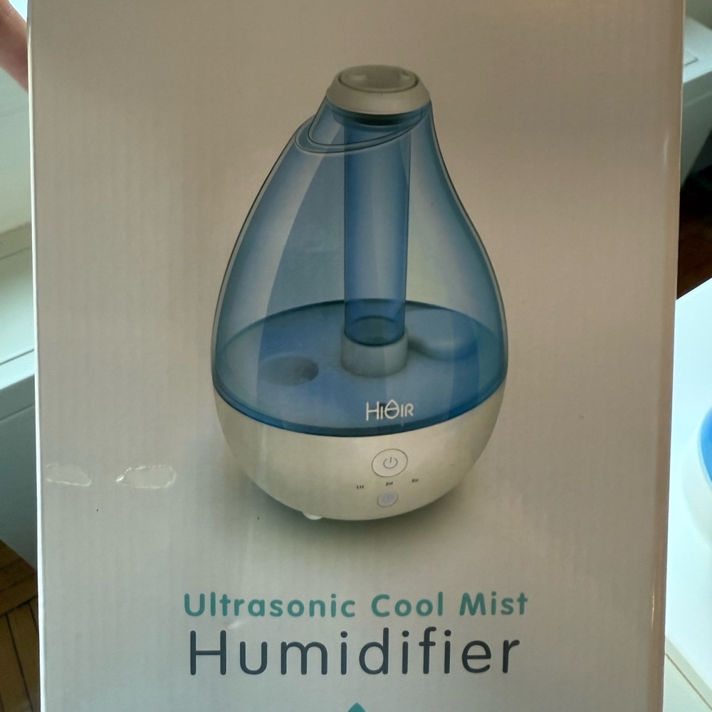 Homedics Blue and White Ultrasonic Humidifier